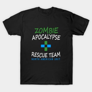 Zombie Apocalypse Rescue Team North American Unit T-Shirt